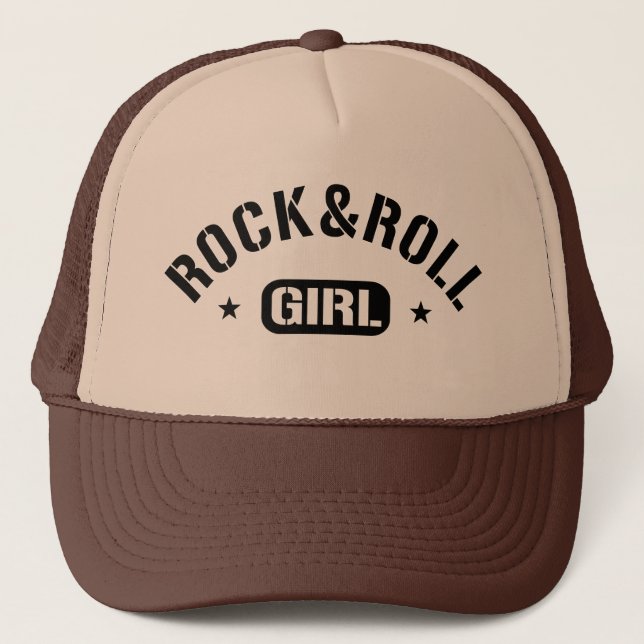 Gorra De Camionero Chica del rock-and-roll (Anverso)