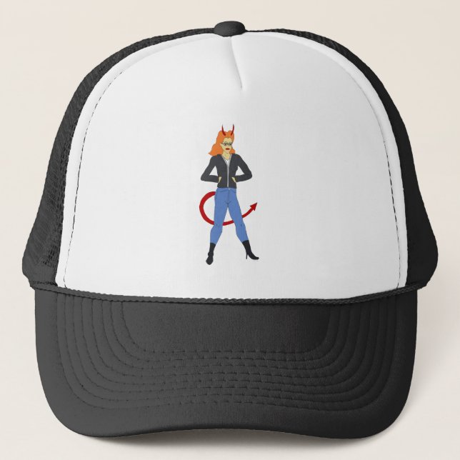 Gorra De Camionero chica diablo (Anverso)