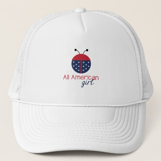 Gorra De Camionero Chica estadounidense (Anverso)