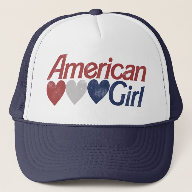 Gorra De Camionero Chica estadounidense (Anverso)