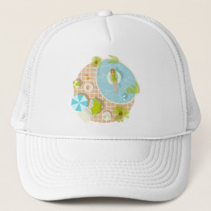 Gorra De Camionero Chica fiesta de la piscina en la playa de verano d