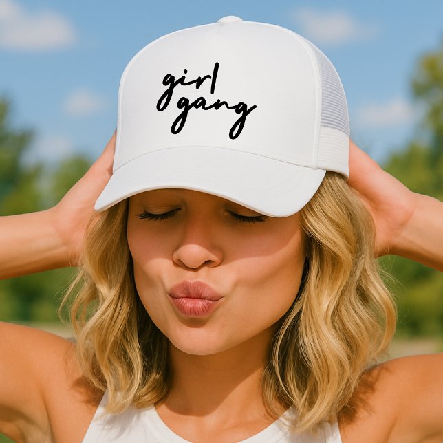 Gorra De Camionero Chica Gang | Poder Chica feminista moderno y elega (Subido por el creador)