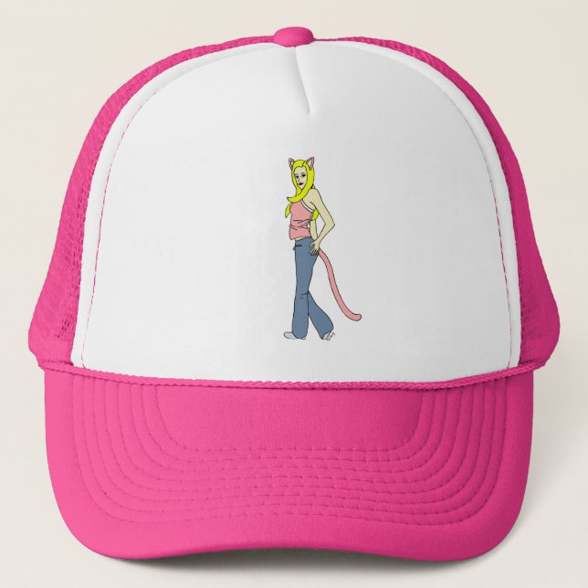 Gorra De Camionero chica gato   (Anverso)