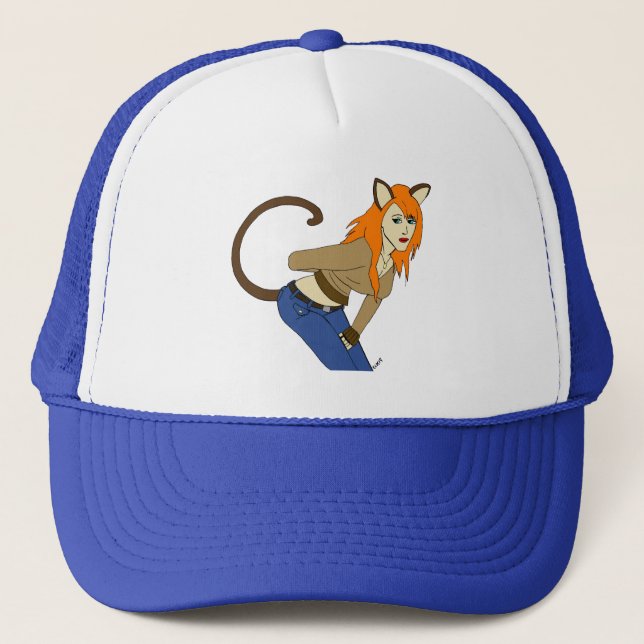 Gorra De Camionero chica gato (Anverso)