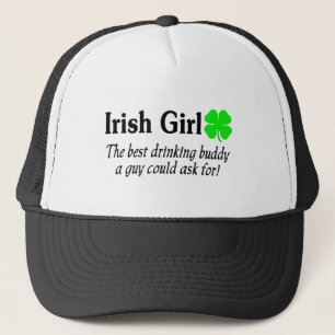 Gorra De Camionero Chica irlandés el mejor compinche de consumición