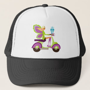 Gorra De Camionero Chica lindo de la vespa del ratoncito Pérez del