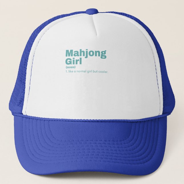 Gorra De Camionero Chica - Mahjong (Anverso)