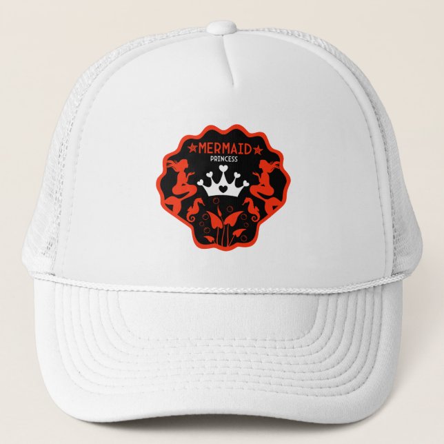 Gorra De Camionero Chica Mermaid Princess (Anverso)