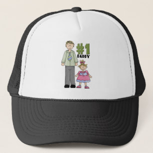 Gorra De Camionero Chica rubio del papá del número uno