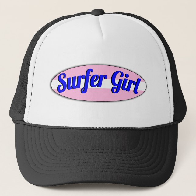 Gorra De Camionero chica surfista (Anverso)