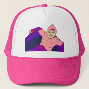 Gorra De Camionero Chica Tubing de Nieve