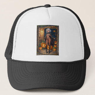 Gorra De Camionero Chica valiente de Halloween Truco o trato Pintura