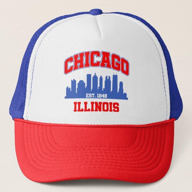 Gorra De Camionero Chicago, Illinois (Anverso)