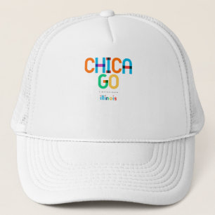 Gorra De Camionero Chicago Illinois Mid Century, Pop Art,