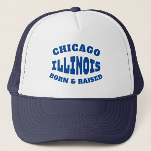Gorra De Camionero Chicago Illinois nació y creció
