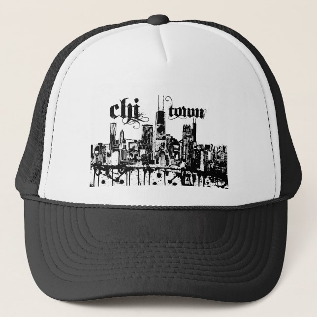 Gorra De Camionero Chicago "ji-ciudad" puso para su ciudad (Anverso)