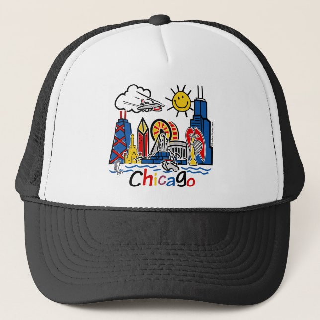 Gorra De Camionero Chicago Kids Skyline (Anverso)