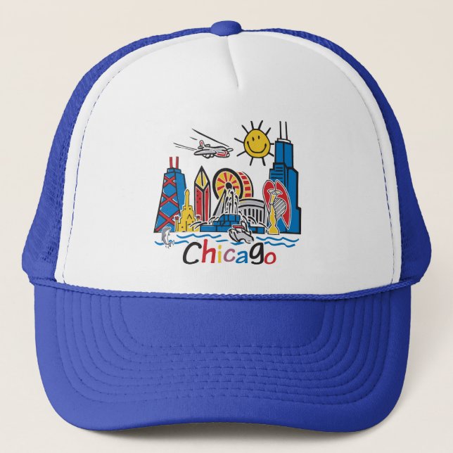 Gorra De Camionero Chicago Kids Skyline (Anverso)