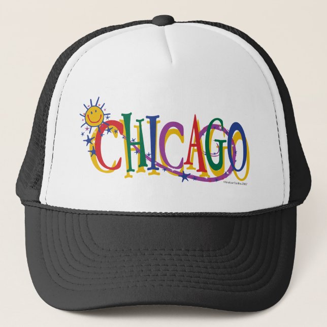Gorra De Camionero Chicago Sol y Estrellas (Anverso)