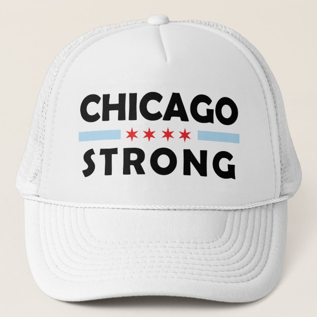 Gorra De Camionero Chicago Strong, Chicago Illinois (Anverso)