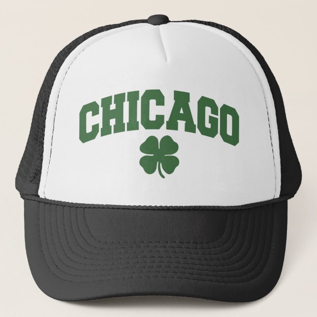 Gorra De Camionero Chicago (trébol irlandés) (Anverso)