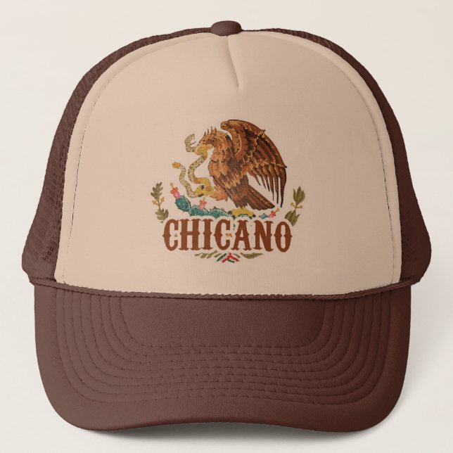 Gorra De Camionero Chicano del escudo de armas de México (Anverso)