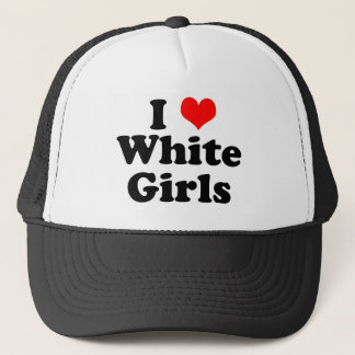 Gorra De Camionero Chicas blancos de corazón