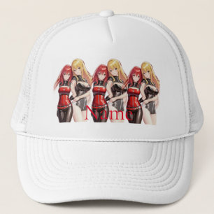 Gorra De Camionero Chicas Cuadros Anime Thunder_Cove