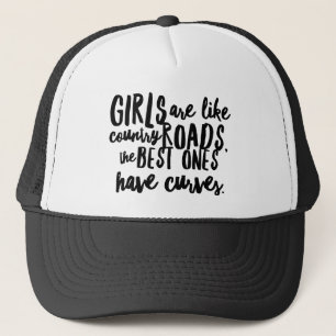 Gorra De Camionero Chicas curvados en 'Country Roads Trucker Hat