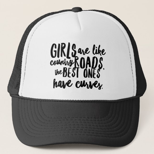 Gorra De Camionero Chicas curvados en 'Country Roads Trucker Hat (Anverso)