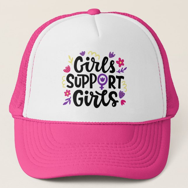 Gorra De Camionero Chicas de apoyo a chicas (Anverso)