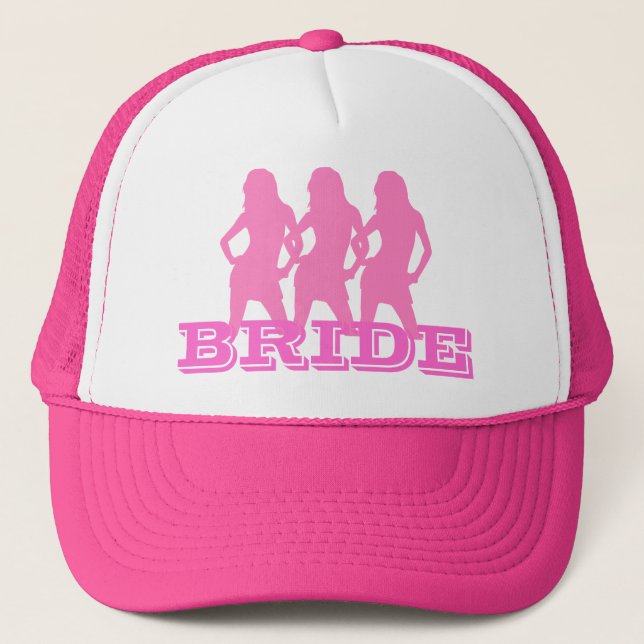 Gorra De Camionero Chicas de danza rosa, novia (Anverso)