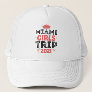 Gorra De Camionero Chicas de Miami viaje Regalo Vacation 2021