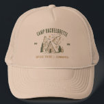 Gorra De Camionero Chicas del partido Camp Bachelorette Camping Perso<br><div class="desc">Experimente la aventura con los regalos de los Personalizados del Camp Bachelorette Party! Para prepararte para una inolvidable despedida de soltera que combina la emoción al aire libre con un estilo personalizado. Esta mercadería personalizado es la adición perfecta a su celebración temática del campamento, añadiendo un toque de elegancia e...</div>