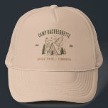 Gorra De Camionero Chicas del partido Camp Bachelorette Camping Perso<br><div class="desc">Experimente la aventura con los regalos de los Personalizados del Camp Bachelorette Party! Para prepararte para una inolvidable despedida de soltera que combina la emoción al aire libre con un estilo personalizado. Esta mercadería personalizado es la adición perfecta a su celebración temática del campamento, añadiendo un toque de elegancia e...</div>