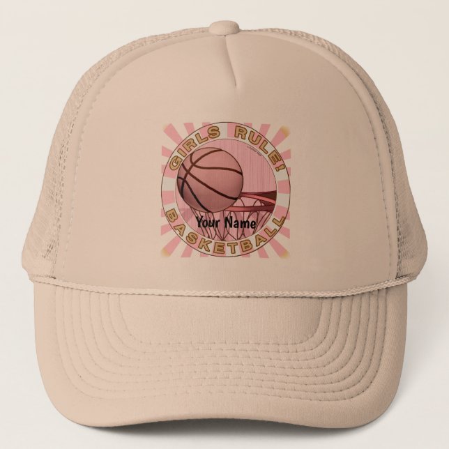 Gorra De Camionero Chicas gobiernan el baloncesto (Anverso)