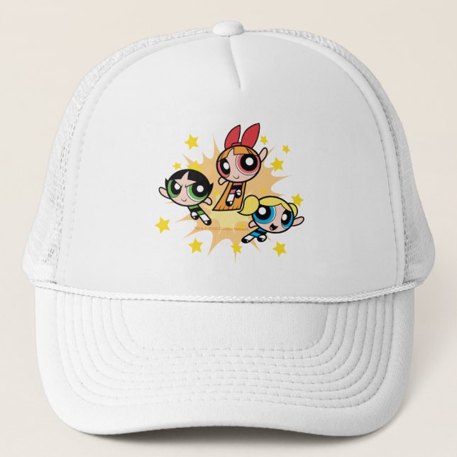 Gorra De Camionero Chicas poderosos salvan el día (Anverso)