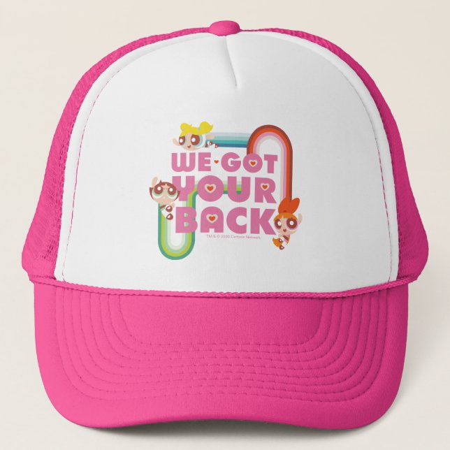 Gorra De Camionero Chicas poderosos: tenemos la espalda (Anverso)