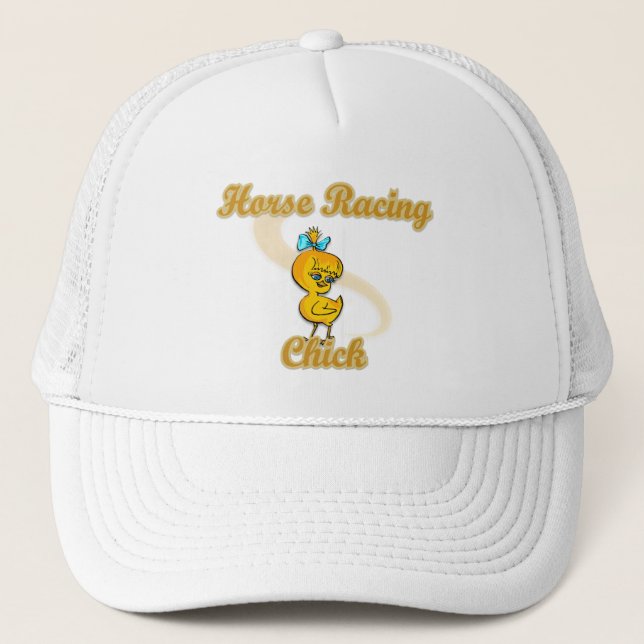 Gorra De Camionero Chick de Carreras de caballo (Anverso)
