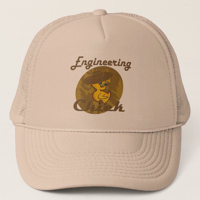 Gorra De Camionero Chick de ingeniería #6 (Anverso)