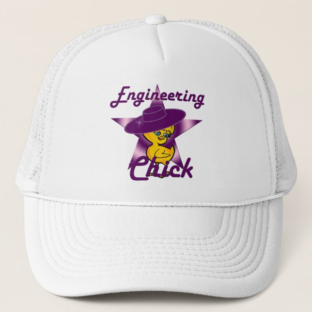 Gorra De Camionero Chick de ingeniería nº 9 (Anverso)