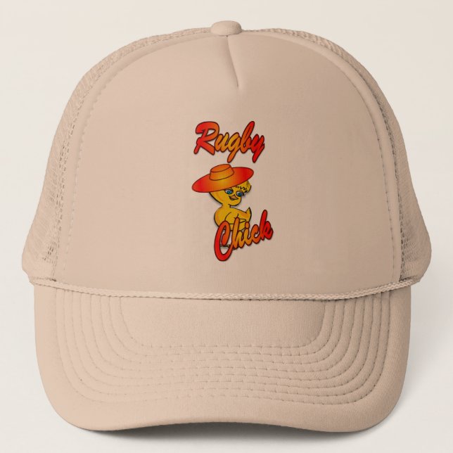 Gorra De Camionero Chick de rugby #5 (Anverso)