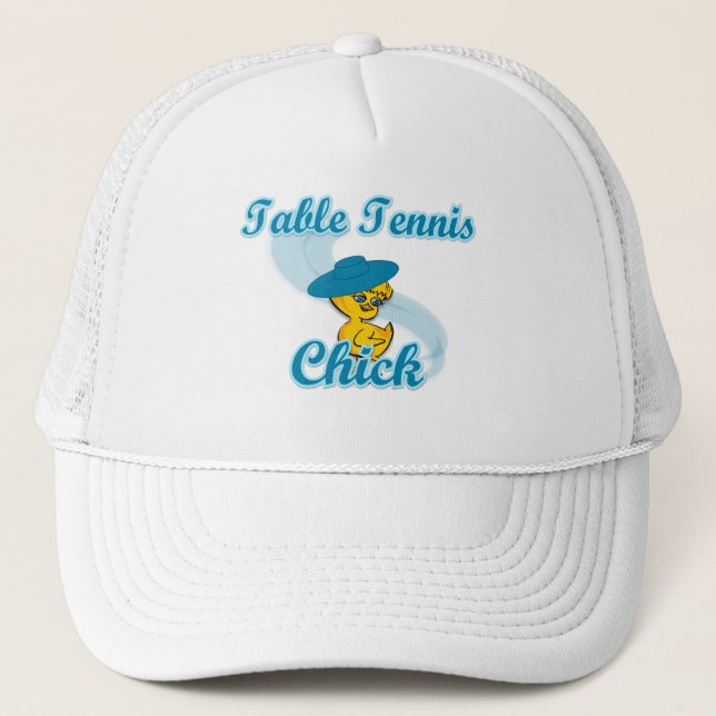 Gorra De Camionero Chick de tenis de mesa #3 (Anverso)