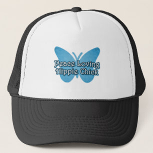 Gorra De Camionero Chick hippie amante de la paz