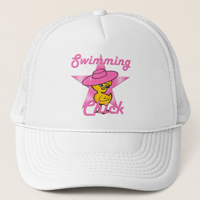 Gorra De Camionero Chick Nadador #8 (Anverso)
