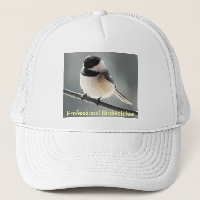 Gorra De Camionero Chickadee Birdwatcher (Anverso)
