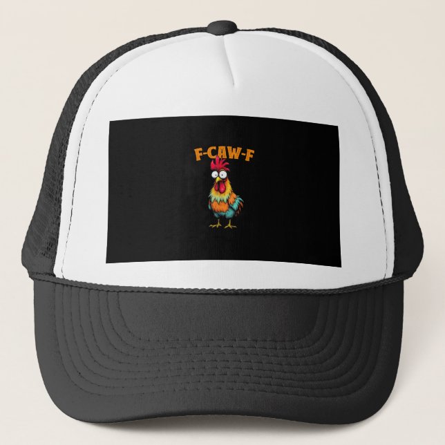 Gorra De Camionero Chicken Lover Funny F-Caw-F Chicken (Anverso)