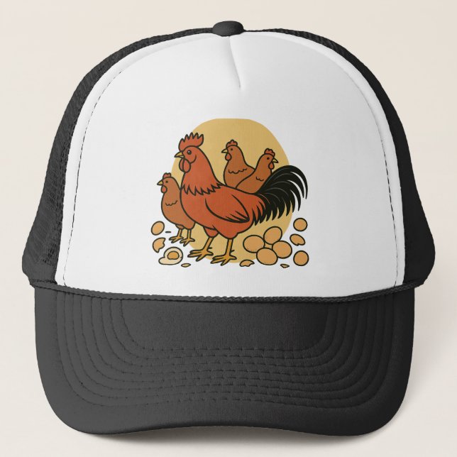 Gorra De Camionero Chicken Lover Trucker Hat (Anverso)