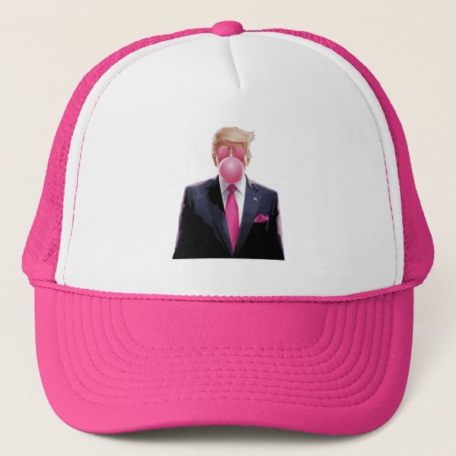 Gorra De Camionero Chicle Burbuja Trump (Anverso)