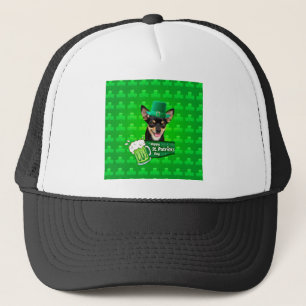 Gorra De Camionero Chihuahua Cuppy Dog St. Patrick's Day Green Clover